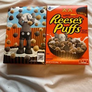 Kaws Reese’s puffs limited edition cereal collectible